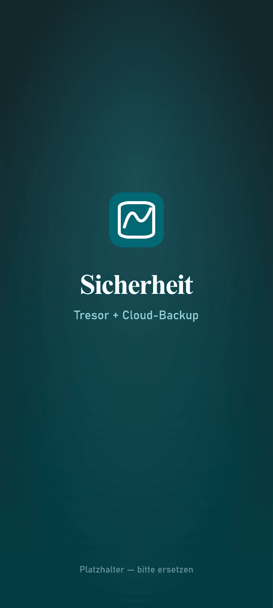 Folvia: Sicherheits-Einstellungen mit Tresor und Cloud-Backup