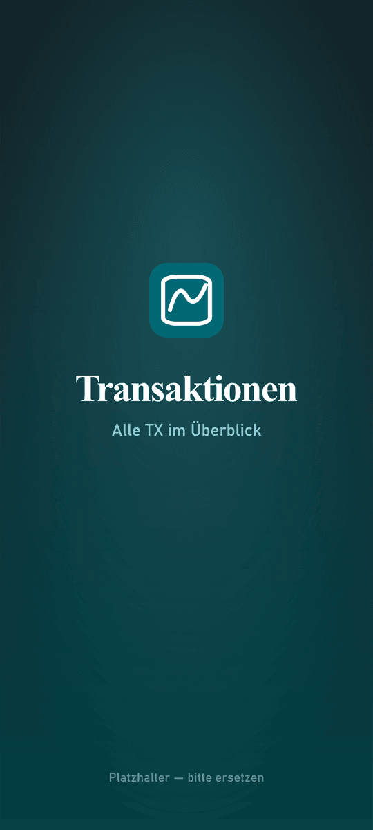 Folvia: Transaktions-Liste